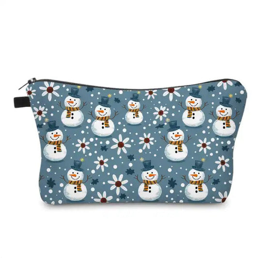 Pouch - Christmas Floral Frosty